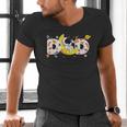 Astronaut Dad Space Birthday Planets Party Matching Family Men's V-Neck T-Shirt