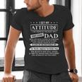 I Get My Attitude From My Freaking Awesome Dad Father's Day Men's V-Neck T-Shirt I Get My Attitude From My Freaking Awesome Dad Father's Day Men's V-Neck T-Shirt