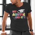 My Auntie Did It Aunt Graduation Nurse Doctor Aunt Graduated Men's V-Neck T-Shirt