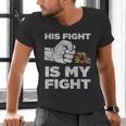 Autism Awareness Mom Dad Parents Autistic Kids Awareness Small Men's V-Neck T-Shirt Autism Awareness Mom Dad Parents Autistic Kids Awareness Small Men's V-Neck T-Shirt