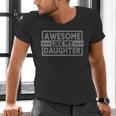 Awesome Like My Daughter Men Fathers Day Daddy Dad Men's V-Neck T-Shirt