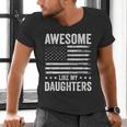 Awesome Like My Daughters Men Fathers Day Dad Men's V-Neck T-Shirt