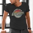 Awesome Like My Daughters Vintage Dad Quote Father Day Men's V-Neck T-Shirt