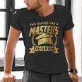 This Badass Has a Masters Degree College Graduation Men's V-Neck T-Shirt