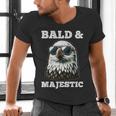 Bald & Majestic Sexy Bald Guy Dad Men's V-Neck T-Shirt
