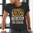 Barrel Racing Dad Horse Barrel Racer Men's V-Neck T-Shirt