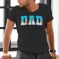 Baseball Dad Ice Cream Drip Happy Fathers Day Men's V-Neck T-Shirt
