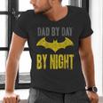 Batman Dad By Day Men's V-Neck T-Shirt