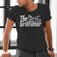 Bbq Dad Retro Grill Father Father's Day Men's V-Neck T-Shirt