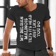 Belgian Malinois Mom Dad Dog Lover Women Men Kids Men's V-Neck T-Shirt