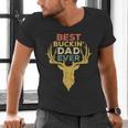 Best Buckin' Dad Ever Shirt Men Hunting Fathers Day Men's V-Neck T-Shirt