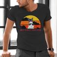 Best Bunny Dad Ever Rabbit Jumper Dad Men's V-Neck T-Shirt