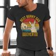 Best Bunny Dad Ever Rabbit Lover Father Pet Rabbit Men's V-Neck T-Shirt