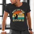 Best Cat Dad Ever Cat Lover Kitten Owner Kitty Men's V-Neck T-Shirt