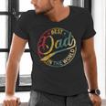 Best Dad In The World Father's Day Vintage Dad Men's V-Neck T-Shirt