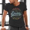 Best Daddy Ever Father's Day Daddy Vintage Emblem Men's V-Neck T-Shirt