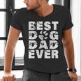 Best Dog Dad Ever Shirt Dog Father Men Women Girls Kids Men's V-Neck T-Shirt