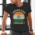 Best Indian Dad Ever Father's Day India Flag Pride Men's V-Neck T-Shirt