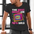 The Best Moms Are 90s Girls 90s Aesthetic Mom Nostalgia Men's V-Neck T-Shirt