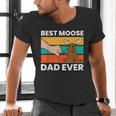Best Moose Dad Ever Moose Men's V-Neck T-Shirt