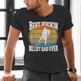 Best Puckin Billet Dad Hockey Men's V-Neck T-Shirt
