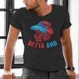 Betta Dad Betta Fish Lover Betta Fish Dad Betta Fish Boy Men's V-Neck T-Shirt