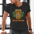 The Big Kahuna Hawaiian Tiki Dad Boss T-Shirt Men's V-Neck T-Shirt