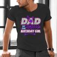 Birthday Girl Dad Of The Birthday Girl Spider Birthday Party Men's V-Neck T-Shirt Birthday Girl Dad Of The Birthday Girl Spider Birthday Party Men's V-Neck T-Shirt
