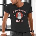 Bloodhound Dad Dog Father Men's V-Neck T-Shirt