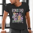 Bonus Dad Of The Birthday Fairy 1St Birthday Girl Party Men's V-Neck T-Shirt