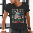 All Booked For Christmas Tree Book Ugly Christmas Sweatshirt Men's V-Neck T-Shirt
