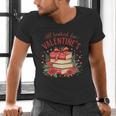 All Booked For Valentine's Book Lovers Romantic Readers Men's V-Neck T-Shirt