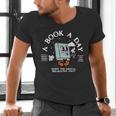 Bookish Mental Health Book A Day Retro Read More Book Men's V-Neck T-Shirt Bookish Mental Health Book A Day Retro Read More Book Men's V-Neck T-Shirt