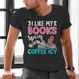 I Like My Books Spicy Coffee ICY Men's V-Neck T-Shirt I Like My Books Spicy Coffee ICY Men's V-Neck T-Shirt
