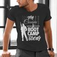 Boot Camp Graduation Military Cousin Support Tee Men's V-Neck T-Shirt
