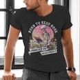 Born To Read Book Forced To Read Emails Skeleton Men's V-Neck T-Shirt