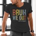 Bruh We Out 4th Graders Fourth Grade Graduation Class 2024 Men's V-Neck T-Shirt