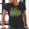 Bsc Completed Bachelor Of Science Graduation 2025 Men's V-Neck T-Shirt