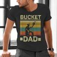 Bucket Dad Softball Dad Baseball Coach Father's Day Men's V-Neck T-Shirt Bucket Dad Softball Dad Baseball Coach Father's Day Men's V-Neck T-Shirt