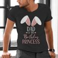 Bunny Dad Of The Birthday Princess Matching Family Men's V-Neck T-Shirt