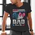 Burnouts Or Bows Your Dad Loves You Gender Reveal Men's V-Neck T-Shirt