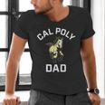 Cal Poly Mustangs Arched Dad Men's V-Neck T-Shirt