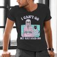 I Can't Go My Cat Said No Introvert Anxiety Cat Lover Men's V-Neck T-Shirt I Can't Go My Cat Said No Introvert Anxiety Cat Lover Men's V-Neck T-Shirt