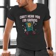 Cant Hear You Im Gaming Introvert Gamer Antisocial Men's V-Neck T-Shirt Cant Hear You Im Gaming Introvert Gamer Antisocial Men's V-Neck T-Shirt