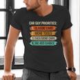 Car Guy Priorities Cars Garage Lover For Men Dad Men's V-Neck T-Shirt