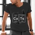 Cat Chemistry Periodic Table Cat Dad Cat Mom Men's V-Neck T-Shirt Cat Chemistry Periodic Table Cat Dad Cat Mom Men's V-Neck T-Shirt