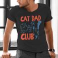 Cat Dad Club Life Is Better With Cats Cat Dad Retro Men's V-Neck T-Shirt