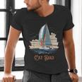 Cat Dad Vintage Catamaran Sailing Men's V-Neck T-Shirt