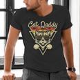 Cat Daddy Retro Sunglasses Cat Fur Dad Papa Vintage Cat Dad Men's V-Neck T-Shirt