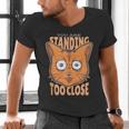 Cat Lover Antisocial Too Close Introvert People Hater Men's V-Neck T-Shirt Cat Lover Antisocial Too Close Introvert People Hater Men's V-Neck T-Shirt